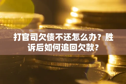 北京打官司欠债不还怎么办？胜诉后如何追回欠款？