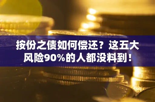 北京按份之债如何偿还？这五大风险90%的人都没料到！