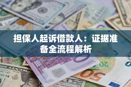 北京担保人起诉借款人：证据准备全流程解析