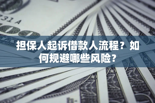 北京担保人起诉借款人流程？如何规避哪些风险？