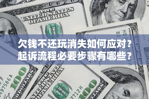 北京欠钱不还玩消失如何应对？起诉流程必要步骤有哪些？
